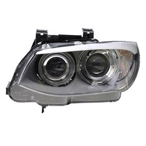 Lights, Left Headlamp (Bi Xenon, Takes D1S/H3/H8 Bulbs, Without Curve Light, Supplied With Motor, Supplied Without Ballast or Bulbs, Original Equipment) for BMW 3 Series Convertible 2006 2010, 