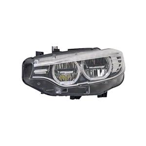 Lights, Left Headlamp (Full LED, With LED Daytime Running Light, Supplied Without LED Modules, Original Equipment) for BMW 4 Series Coupe 2013 to 2020, 
