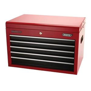 Tool Cabinets and Tool Chests, Draper 04697 Tool Chest, 5 Drawer, 26", Red, Draper