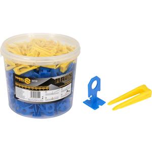 Tiling Tools, Tile Leveling System 2mm   Pack of 300+100, VOREL