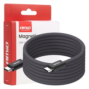 Magnetic USB Cable, USB-C to USB-C, 60W - 200cm