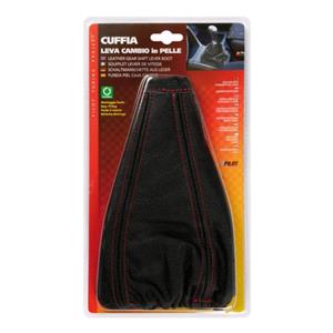 Gear shift lever boot, Black / Red