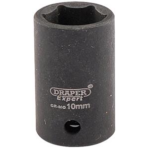 Sockets, Draper Expert 05014 10mm 1 4 inch Square Drive Hi Torq 6 Point Impact Socket, Draper