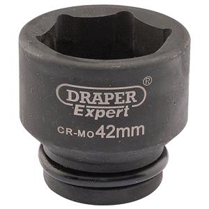 Sockets, Draper Expert 05023 42mm 3 4 inch Square Drive Hi Torq 6 Point Impact Socket, Draper