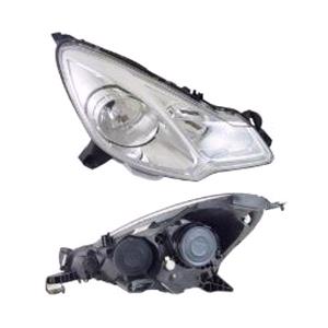 Lights, Right Headlamp (Halogen, Supplied With Motor) for Citroen C3 2010 2013, 