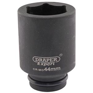 Sockets, Draper Expert 05075 44mm 3 4 inch Square Drive Hi Torq 6 Point Deep Impact Socket, Draper