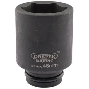 Sockets, Draper Expert 05077 46mm 3 4 inch Square Drive Hi Torq 6 Point Deep Impact Socket, Draper