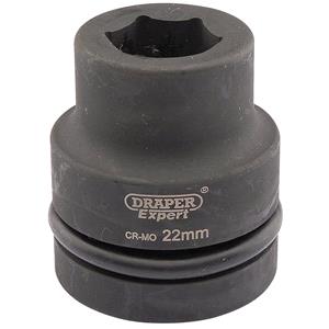 Sockets, Draper Expert 05103 22mm 1 inch Square Drive Hi Torq 6 Point Impact Socket, Draper