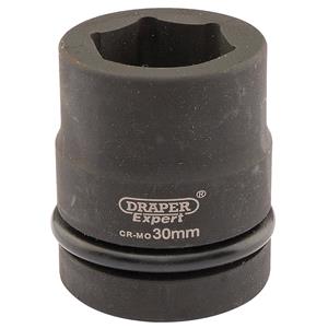 Sockets, Draper Expert 05111 30mm 1 inch Square Drive Hi Torq 6 Point Impact Socket, Draper