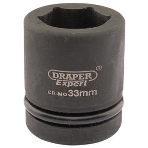 Sockets, Draper Expert 05113 33mm 1 inch Square Drive Hi Torq 6 Point Impact Socket, Draper