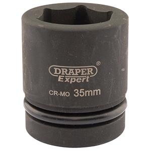 Sockets, Draper Expert 05115 35mm 1 inch Square Drive Hi Torq 6 Point Impact Socket, Draper