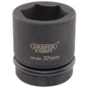 Sockets, Draper Expert 05117 37mm 1 inch Square Drive Hi Torq 6 Point Impact Socket, Draper