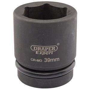 Sockets, Draper Expert 05119 39mm 1 inch Square Drive Hi Torq 6 Point Impact Socket, Draper