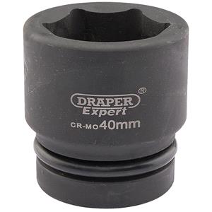 Sockets, Draper Expert 05120 40mm 1 inch Square Drive Hi Torq 6 Point Impact Socket, Draper