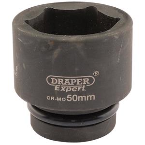 Sockets, Draper Expert 05125 50mm 1 inch Square Drive Hi Torq 6 Point Impact Socket, Draper