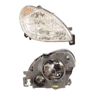 Lights, Right Headlamp (Halogen, Without Fog Lamp, Takes H1/H7 Bulbs, Original Equipment) for Citroen XSARA 2003 on, 