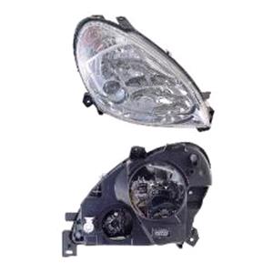 Lights, Right Headlamp (Halogen, With Fog Lamp, Takes H1/H1/H7 Bulbs, Original Equipment) for Citroen XSARA Coupe 2000 2003, 