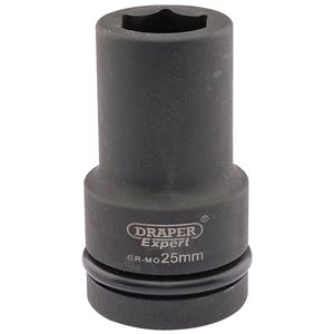 Sockets, Draper Expert 05140 25mm 1 inch Square Drive Hi Torq 6 Point Deep Impact Socket, Draper