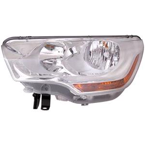 Lights, Left Headlamp (Halogen, Takes H7 / H1 Bulbs, Original Equipment) for Citroen DS4 2011 to 2015, 