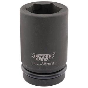 Sockets, Draper Expert 05151 38mm 1 inch Square Drive Hi Torq 6 Point Deep Impact Socket, Draper