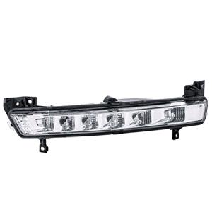 Lights, Left Daytime Running Lamp (DRL, LED, In Front Bumper, Original Equipment) for Citroen C4 Picasso 2011 to 2013, 