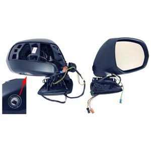 Wing Mirrors, Right Wing Mirror (electric, heated, puddle lamp, power fold, without covers and indicator) for C4 Picasso, 2007 2013, 