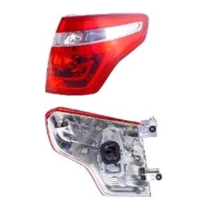 Lights, Right Rear Lamp (Outer, On Quarter Panel, 5 Seat Models Only, Original Equipment) for Citroen C4 Picasso 2007 2010, 