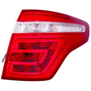 Lights, Right Rear Lamp (Outer, On Quarter Panel, 5 Seat Models Only) for Citroen C4 Picasso 2007 2010, 