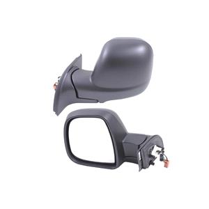 Wing Mirrors, Left Wing Mirror (electric, heated, black cover) for Peugeot PARTNER van, 2012 2018, 