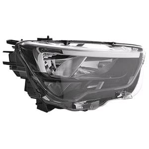 Lights, Right Headlamp (Halogen, Takes H7 / H1, Supplied With Bulbs, Original Equipment) for Opel COMBO Box Body/Estate 2018 Onwards, 