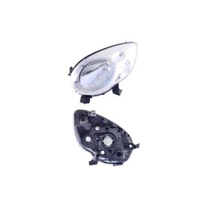 Lights, Left Headlamp (Halogen, Takes H4 Bulb, Supplied With Motor, Original Equipment) for Citroen C1 2005 2014, 