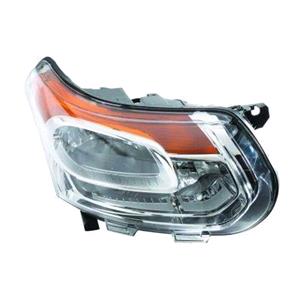 Lights, Right Headlamp (Halogen, Takes H7 / H1 Bulbs, Supplied With Motor, Original Equipment) for Citroen C3 Picasso 2009 on, 