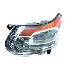 Lights, Left Headlamp (Halogen, Takes H7 / H1 Bulbs, Supplied With Motor) for Citroen C3 Picasso 2009 on, 