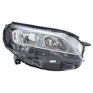 Lights, Right Headlamp (Halogen, Takes H7 / H1 Bulbs, Supplied With Motor & Bulbs, Original Equipment) for Peugeot EXPERT 2016 on, 