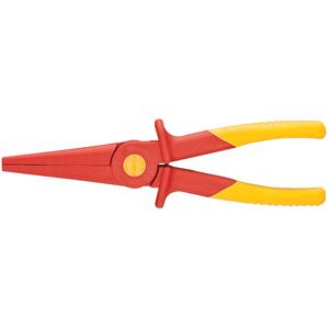 VDE Insulated Pliers, Knipex 06083 Fully Insulated 220mm 'S' Range Soft Grip Long Nose Pliers, Knipex