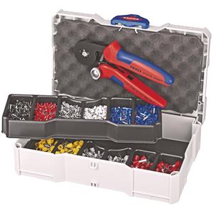 Crimping Tools, KNIPEX Crimp Assortment for Wire Ferrules, 9 Parts, 265mm, Knipex