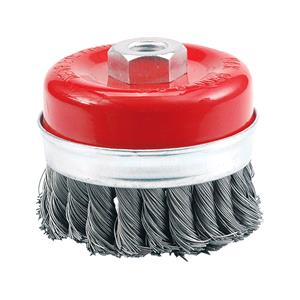 Wire Brushes, CUP BRUSH 65MM, TWISTED WIRE, VOREL