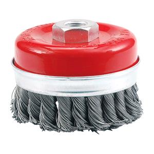 Wire Brushes, CUP BRUSH 100MM, TWISTED WIRE, VOREL