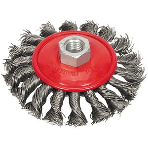 Wire Brushes, CIRCULAR BRUSH 100MM, TWISTED WIRE, VOREL
