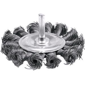 Hardware, CIRCULAR BRUSH W. SHAFT 75MM, TWISTED W., VOREL