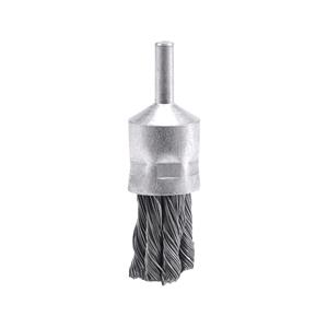 Wire Brushes, CUP BRUSH W. SHAFT 22MM, TWISTED WIRE, VOREL