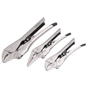 Self Grip Pliers, Draper 07103 Auto Locking Pliers Set (3 Piece), Draper