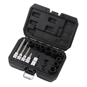 Brake Tools, Draper 07114 Brake Caliper Socket and Bit Set (17 Piece), Draper