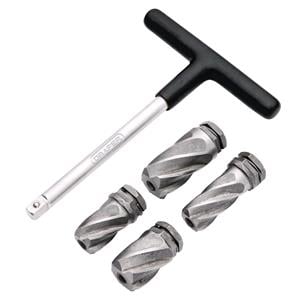 Brake Tools, Draper 07127 ABS Sensor Reamer Set, 1/4" Sq. Dr. (5 Piece), Draper