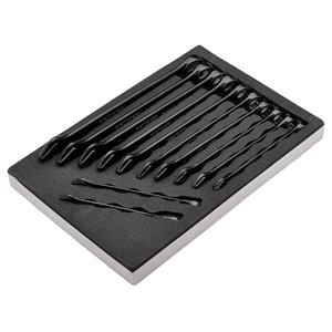 Metric Spanner Sets, Draper Expert 07143 HI TORQ Metric Combination Spanner Set in EVA Foam Tray (12 Piece), Draper