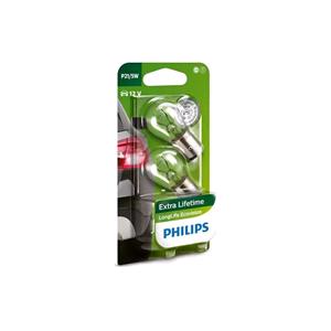 Bulbs   by Bulb Type, Philips LongLife EcoVision 12V P21/5W BAY15d Bulb   Twin Pack, Philips