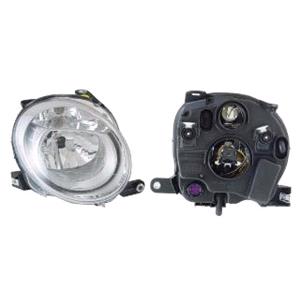 Lights, Right Headlamp (Low Beam, Halogen, Takes H7 Bulb, Original Equipment) for Fiat 500 C 2008 on, 