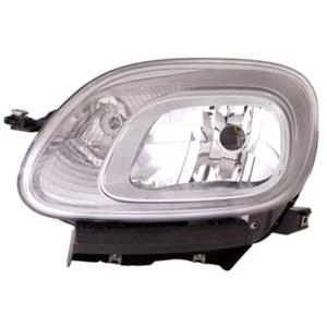Lights, Left Headlamp (Halogen, Takes H4 Bulb, Supplied With Bulbs & Motor, Original Equipment) for Fiat PANDA 2012 on, 