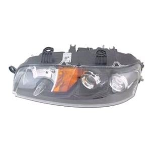 Lights, Left Headlamp (H1 + H1 Bulbs, Original Equipment) for Fiat PUNTO 2001 2003, 