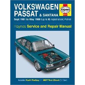 Haynes DIY Workshop Manuals, Haynes Manual, Volkswagen Passat and Santana Petrol (Sept 81   May 88), Haynes